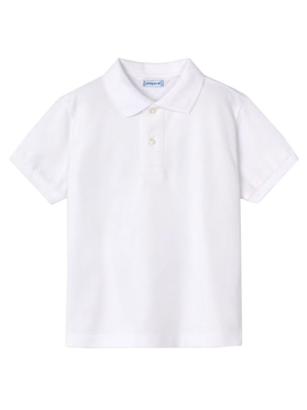 Size 6 Boys Mayoral Classic White Polo for Kids